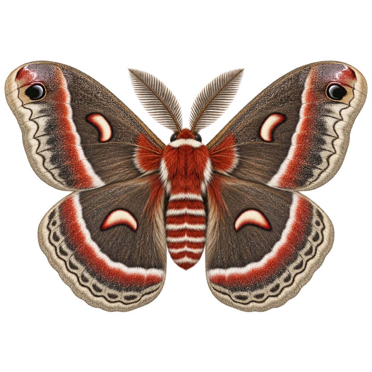 Cecropia moth — Original artwork