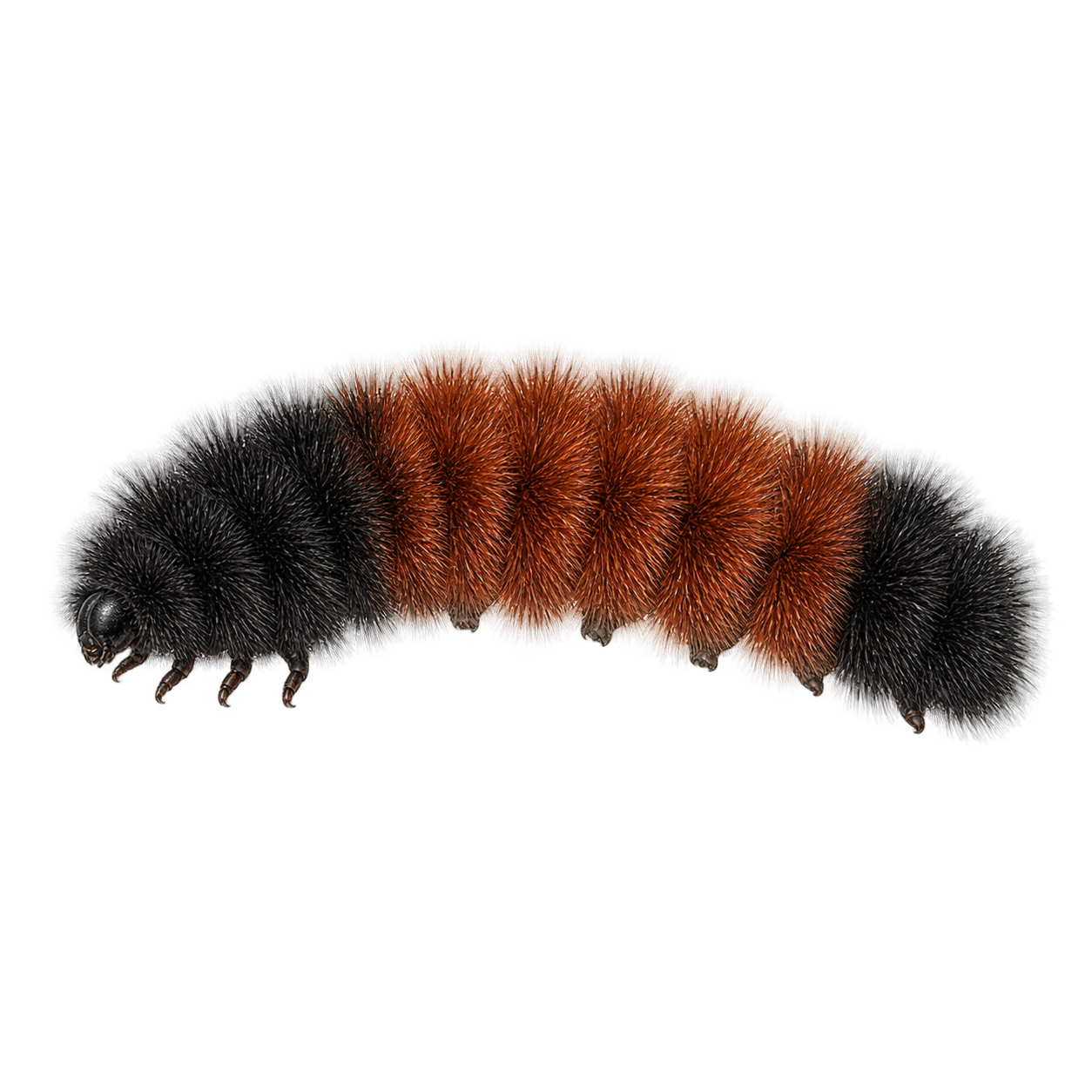 Drag this PNG into xTool Studio Banded woolly bear — Original artwork
