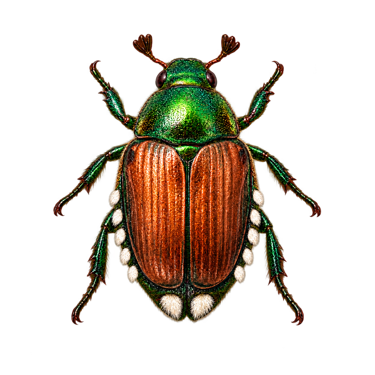 Drag this PNG into xTool Studio Japanese beetle — Original artwork
