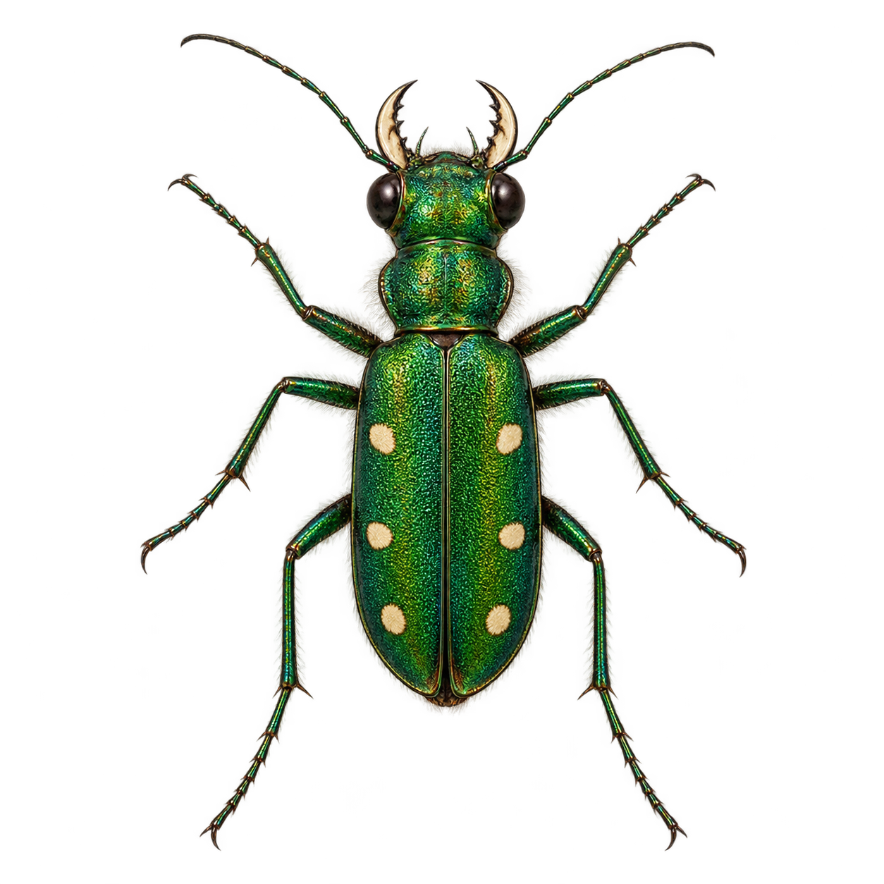 Six-spotted tiger beetle — Original artwork