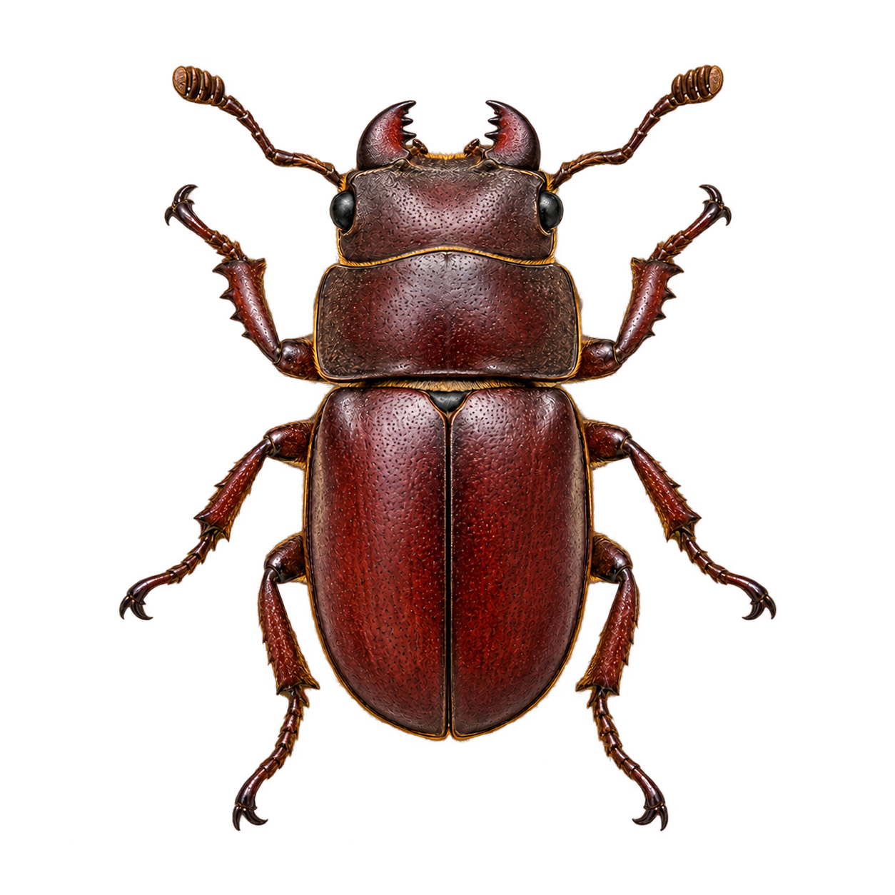 Drag this PNG into xTool Studio Stag beetle — Original artwork
