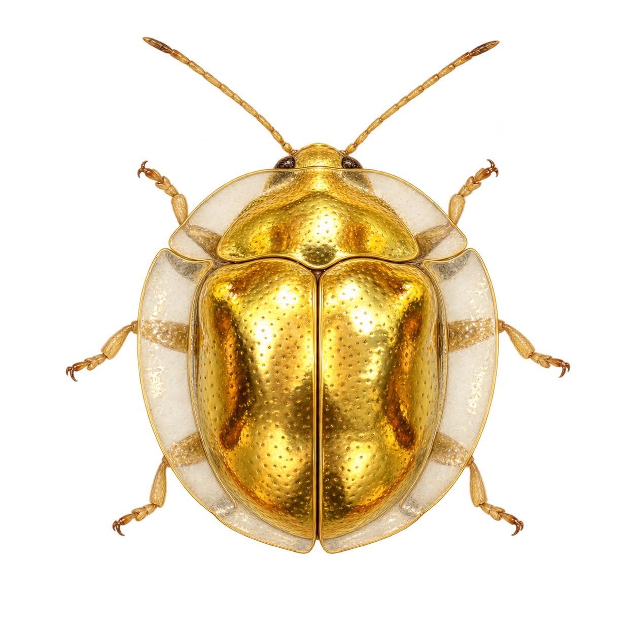 Drag this PNG into xTool Studio Golden tortoise beetle — Original artwork