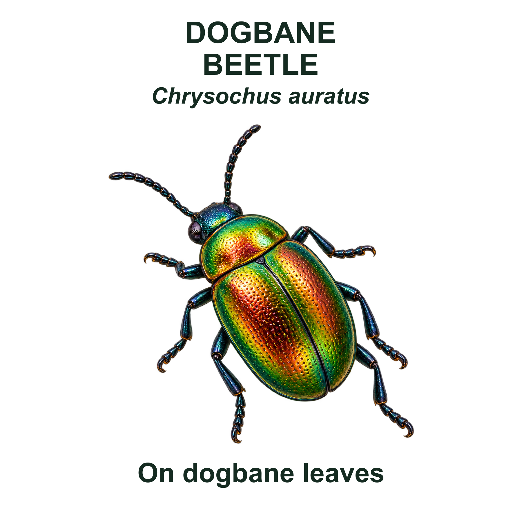 Dogbane beetle — Transparent front PNG