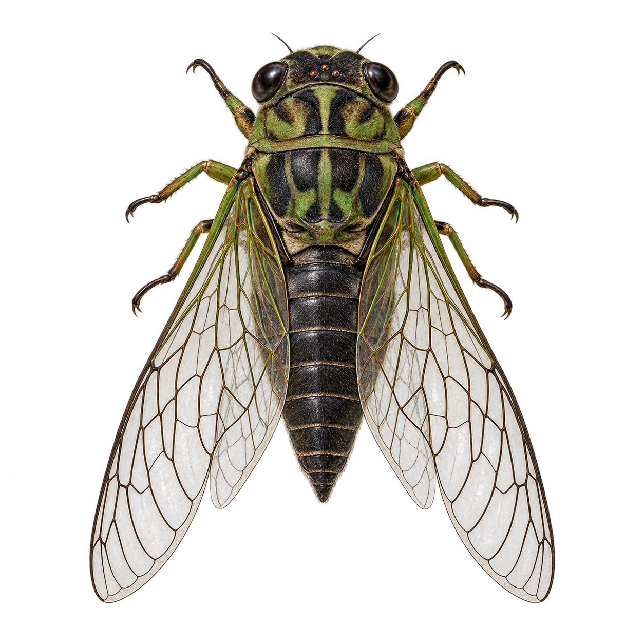 Dog-day cicada — Original artwork