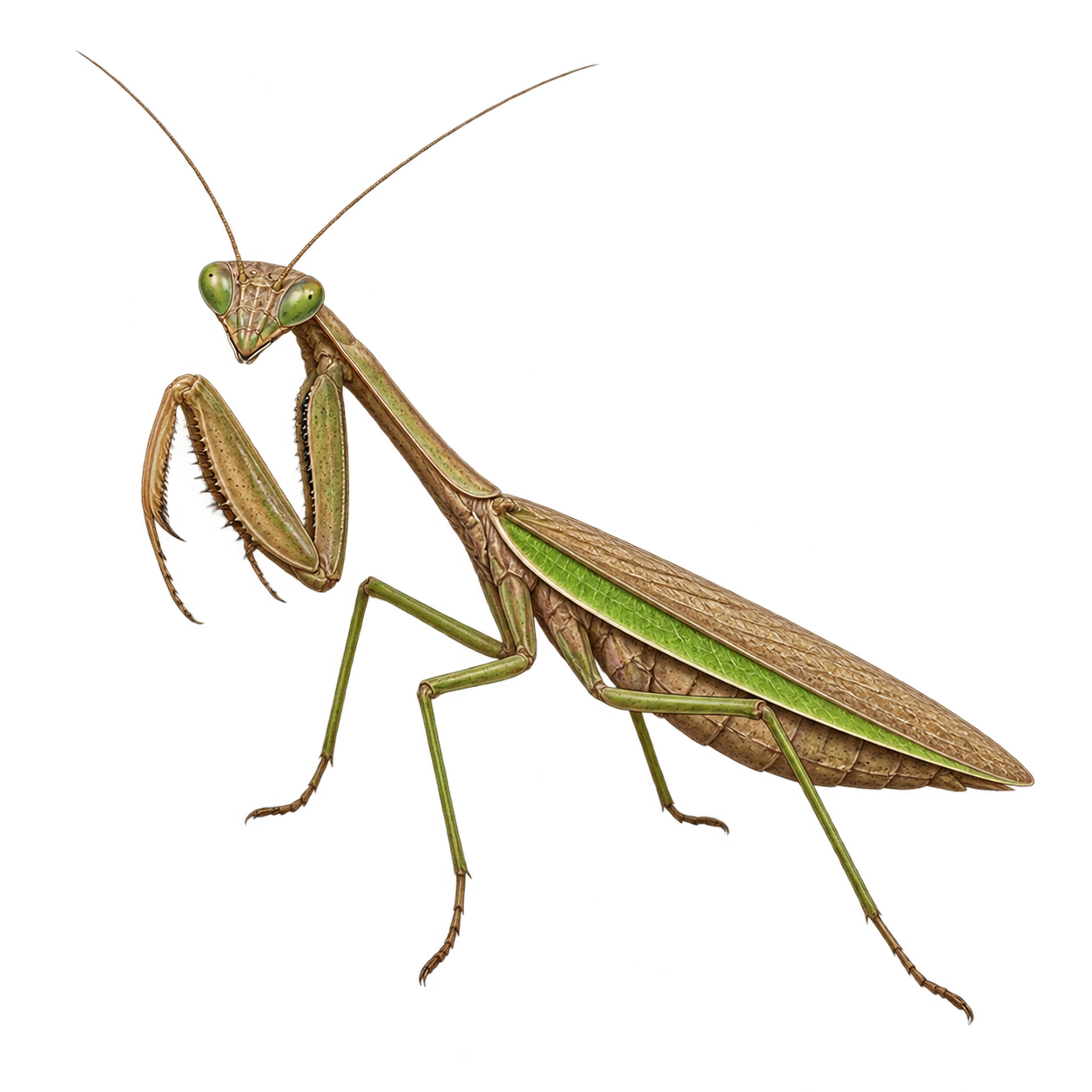 Drag this PNG into xTool Studio Chinese mantis — Original artwork