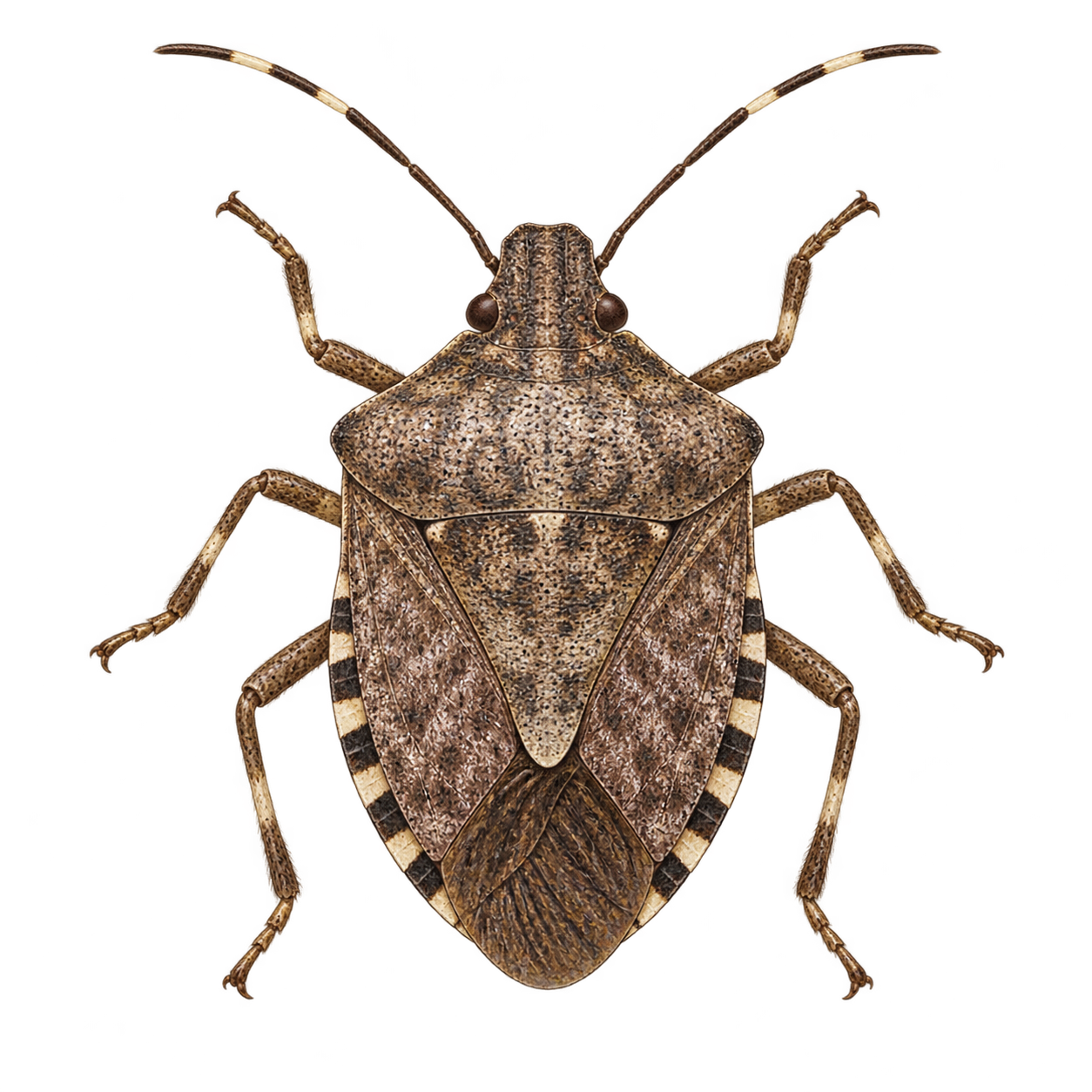 Brown marmorated stink bug — Original artwork