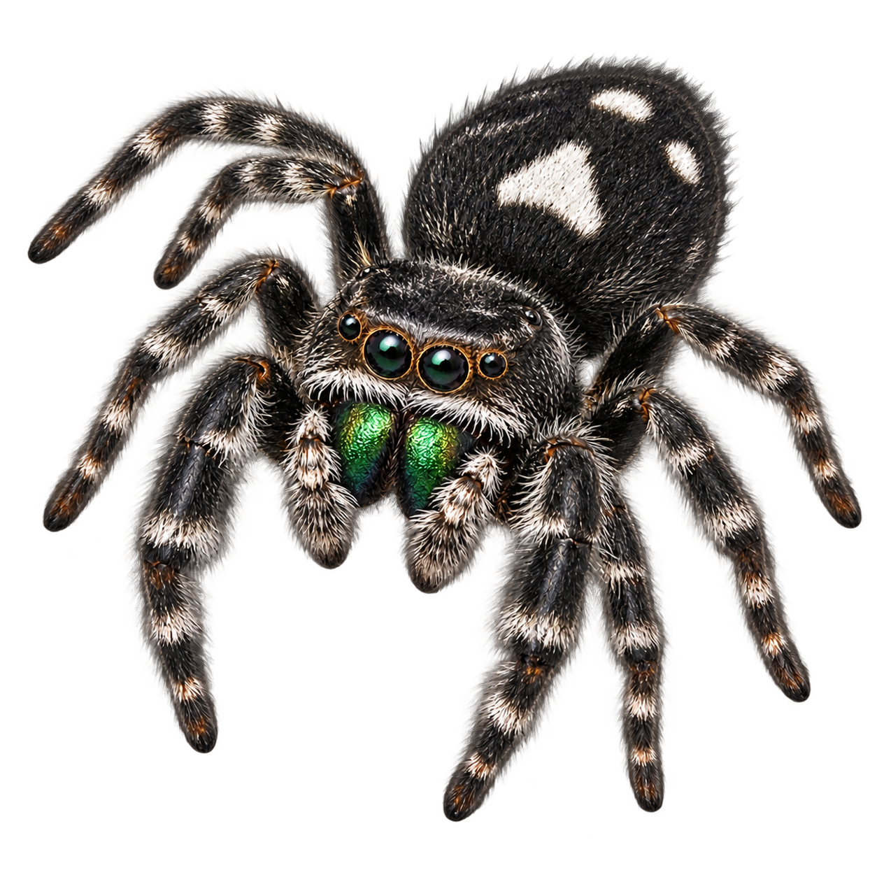 Bold jumping spider — Original artwork