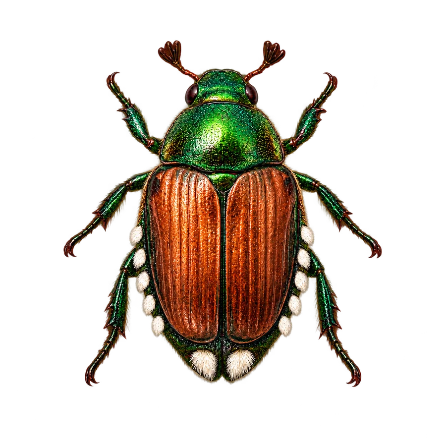 Japanese beetle illustration