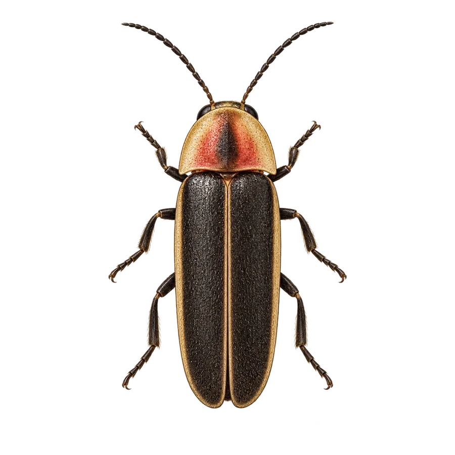 Flashing firefly illustration