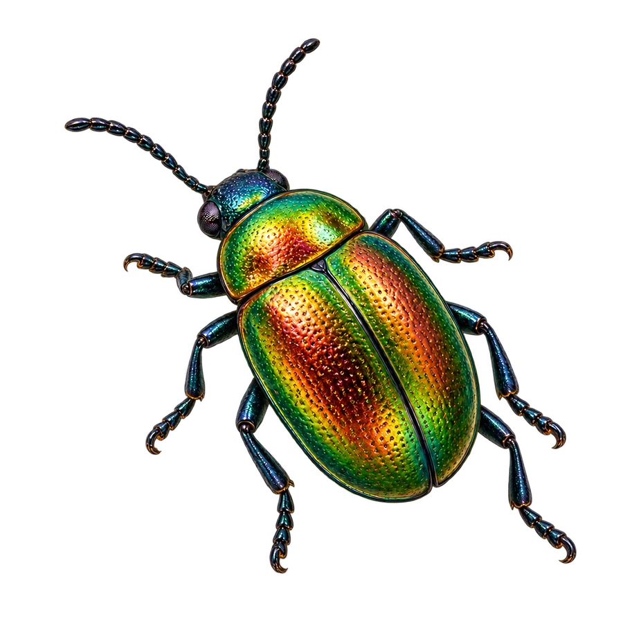 Dogbane beetle illustration