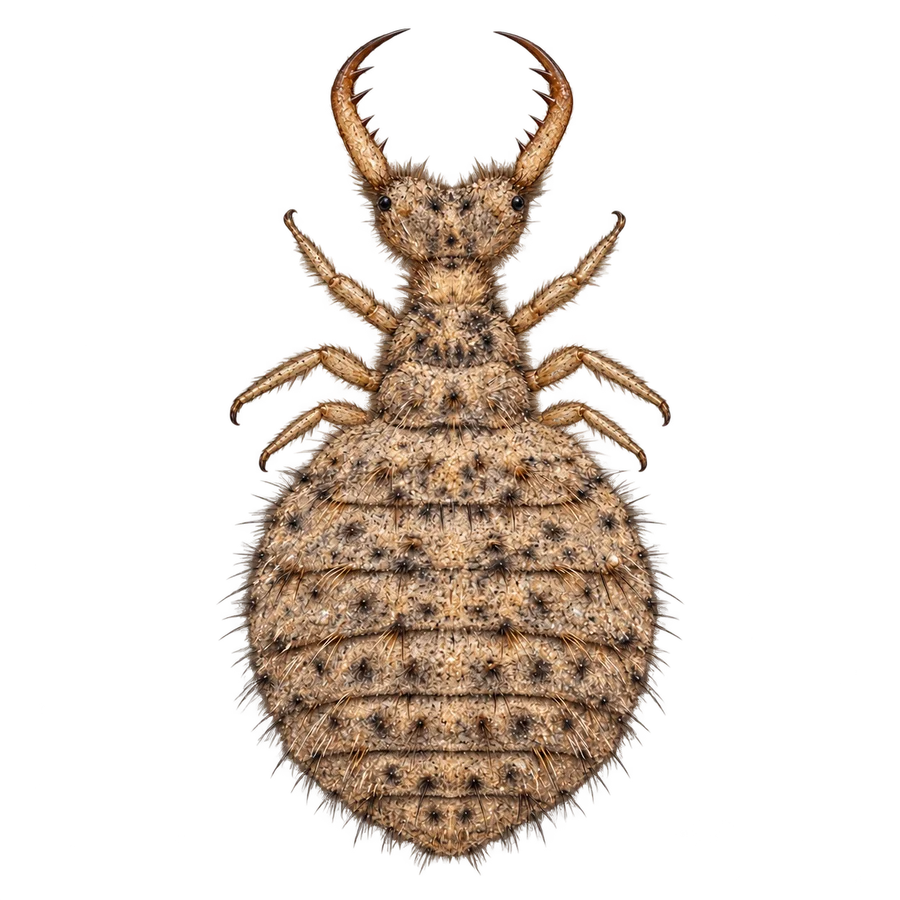Antlion / doodlebug, larva illustration